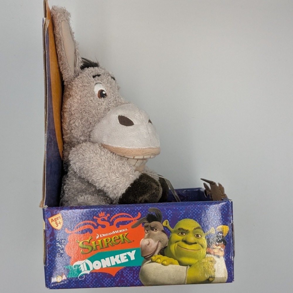 DreamWorks Shrek‎ the Third Donkey Plush Toy Entertainment 2007 Gift Collectible - Picture 2 of 5